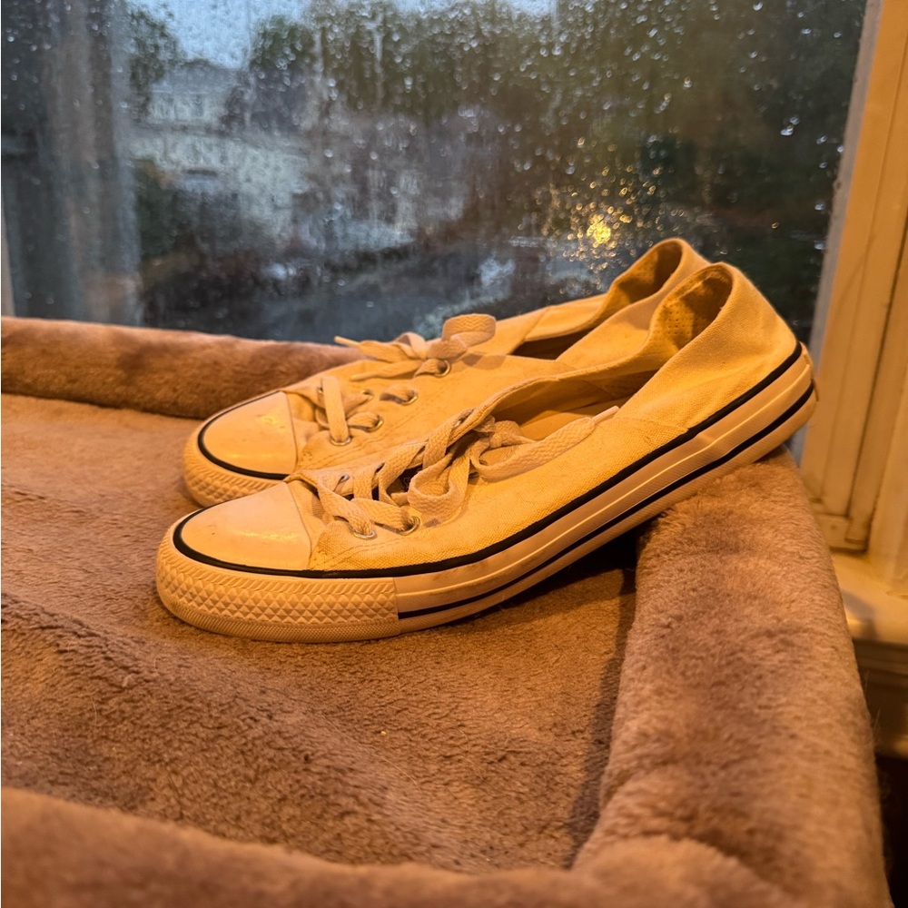 Converse White Athletic Canvas Shoes